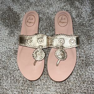 Gold Jack Rogers Sandals